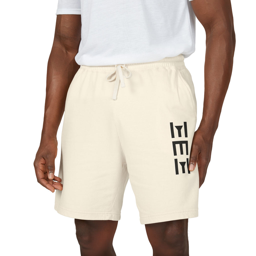 Lightweight Fleece Sweat Shorts — Minimal Vertical Logo