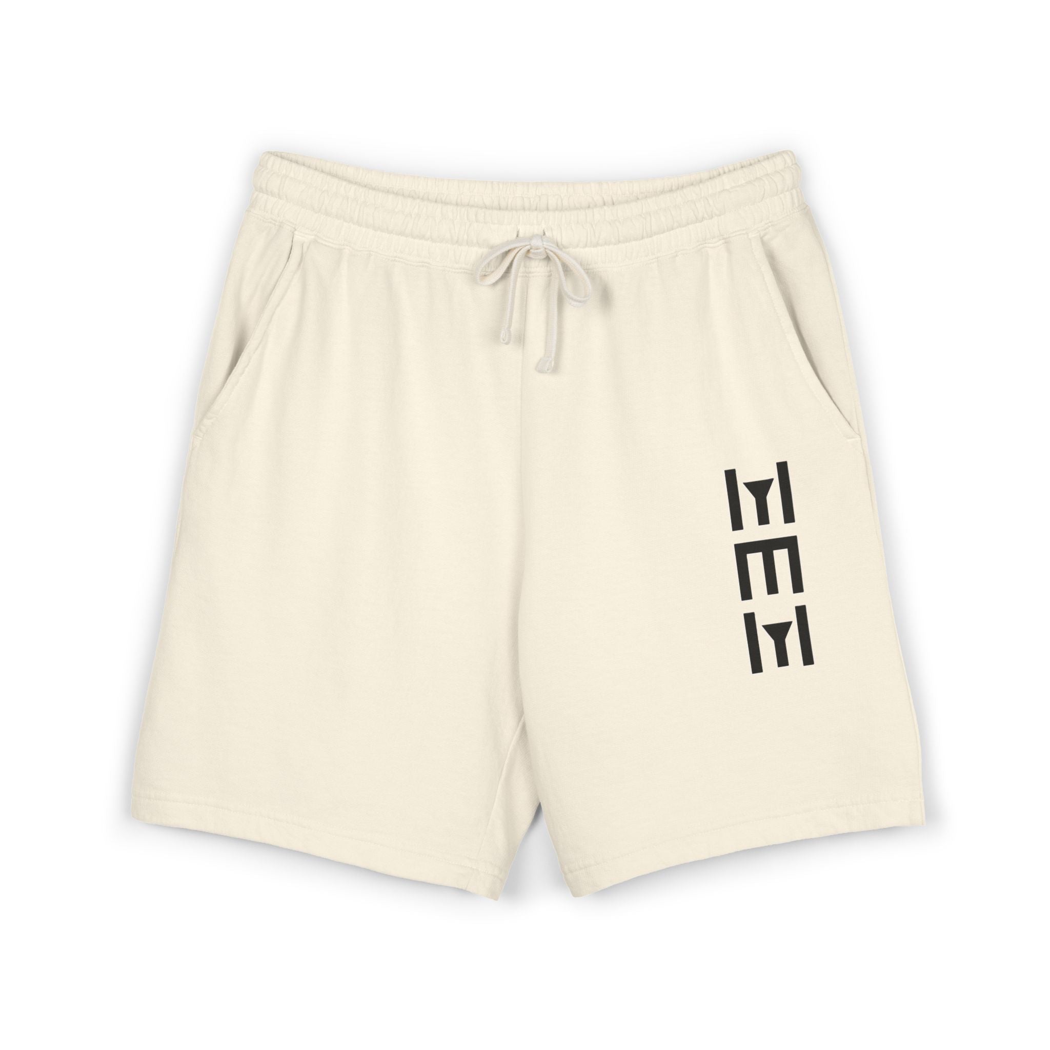 Lightweight Fleece Sweat Shorts — Minimal Vertical Logo