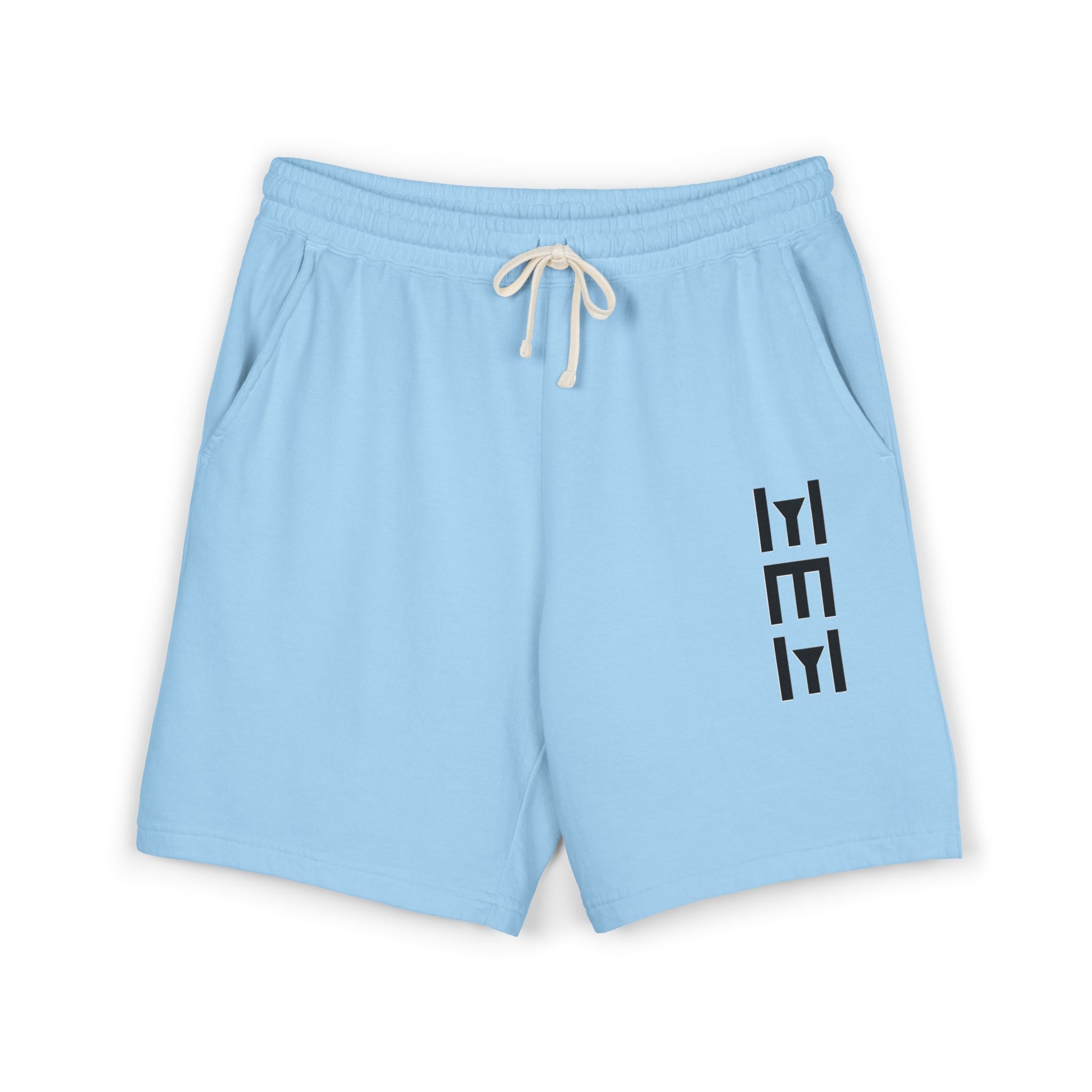 Lightweight Fleece Sweat Shorts — Minimal Vertical Logo