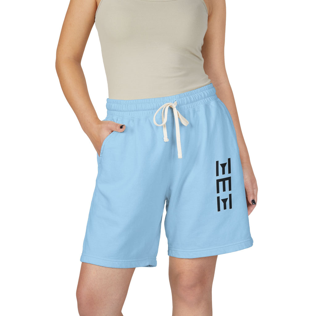 Lightweight Fleece Sweat Shorts — Minimal Vertical Logo