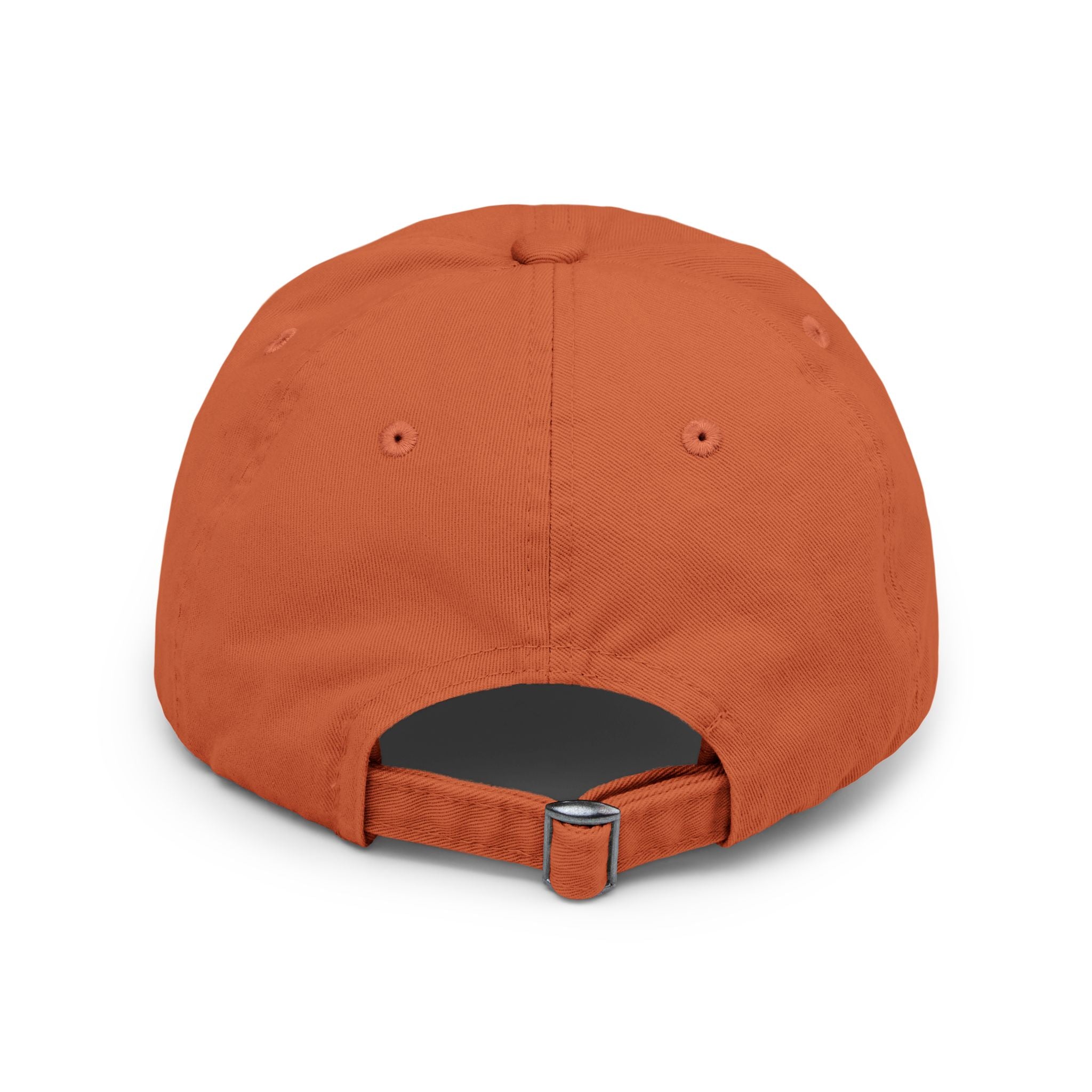 Distressed Baseball Cap with Stylized EEE Logo — Vintage Tan Hat