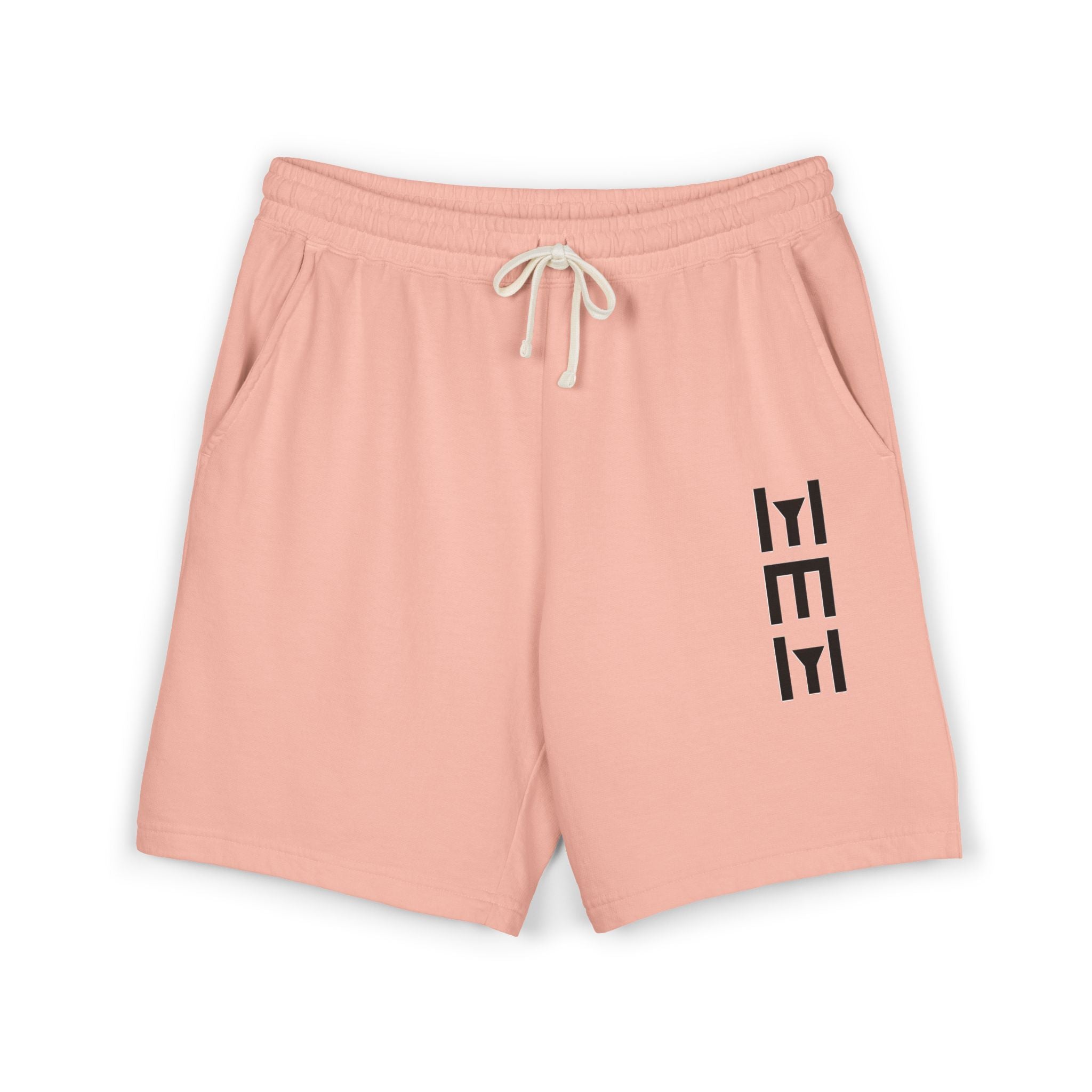 Lightweight Fleece Sweat Shorts — Minimal Vertical Logo