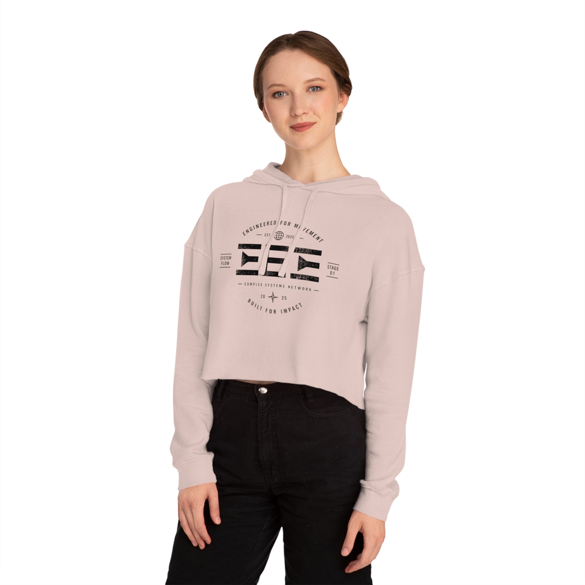 Cropped Hoodie — Women's Cropped Hooded Sweatshirt