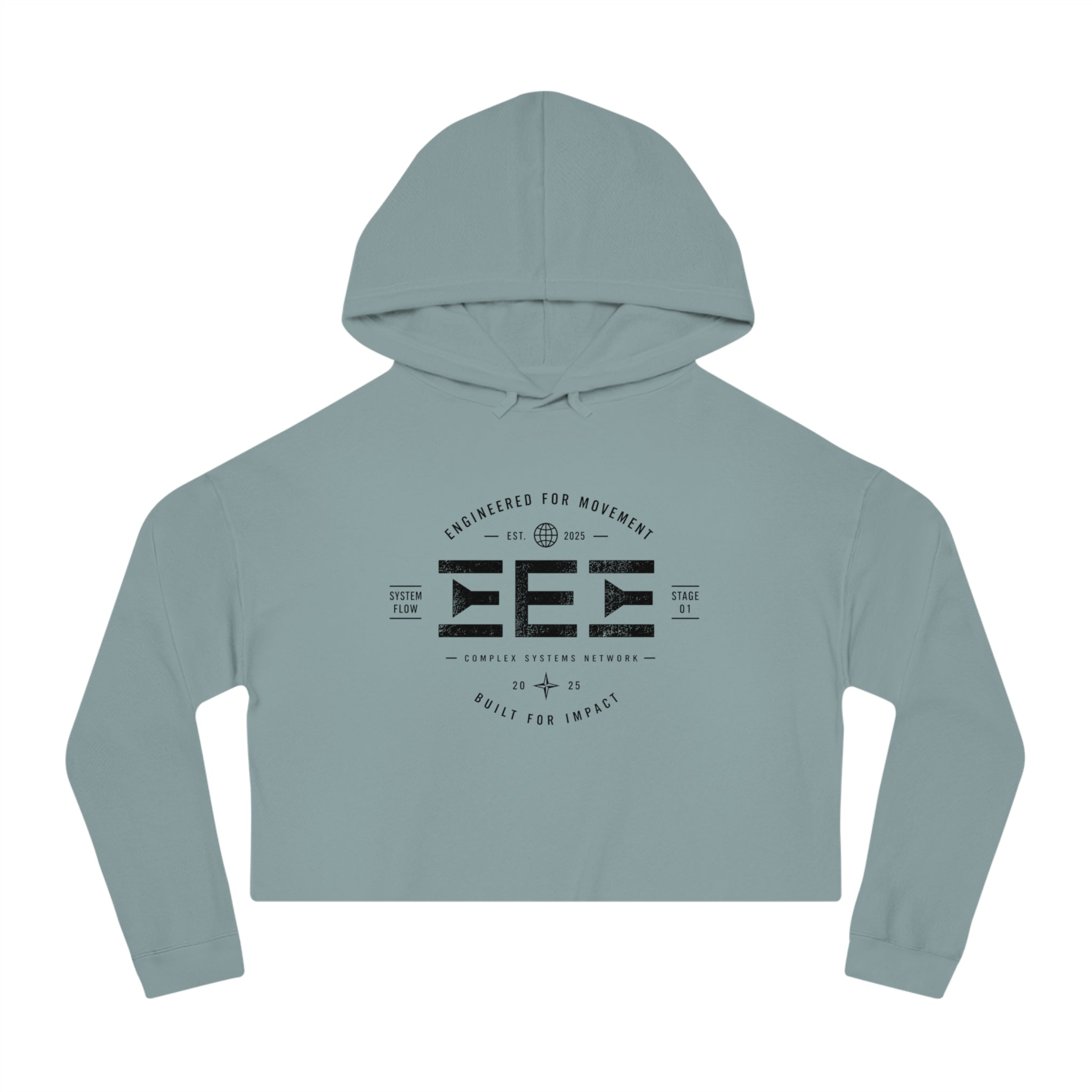 Cropped Hoodie — Women's Cropped Hooded Sweatshirt