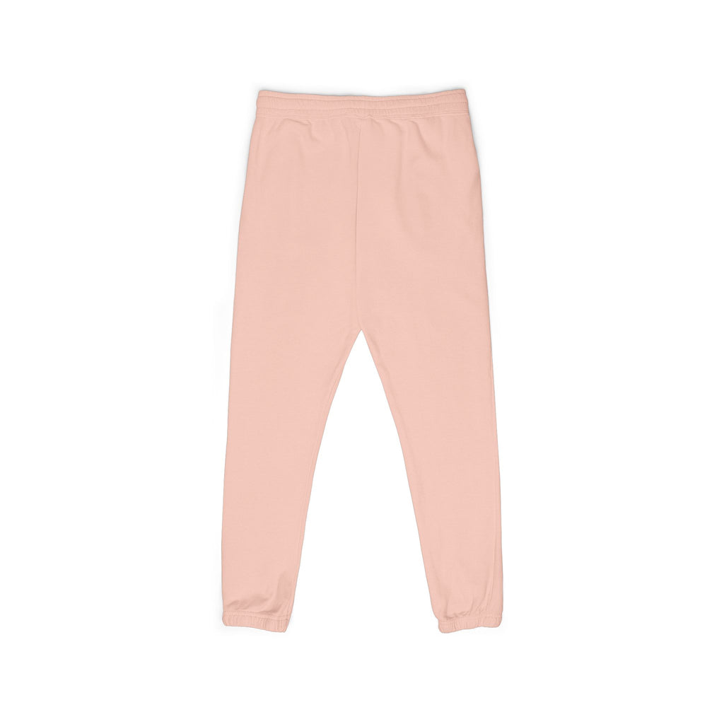 Beige 'LEEE' Vertical Graphic Sweatpants — Soft Garment-Dyed Fleece Joggers