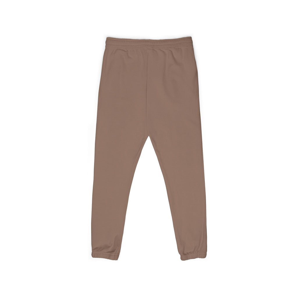 Beige 'LEEE' Vertical Graphic Sweatpants — Soft Garment-Dyed Fleece Joggers