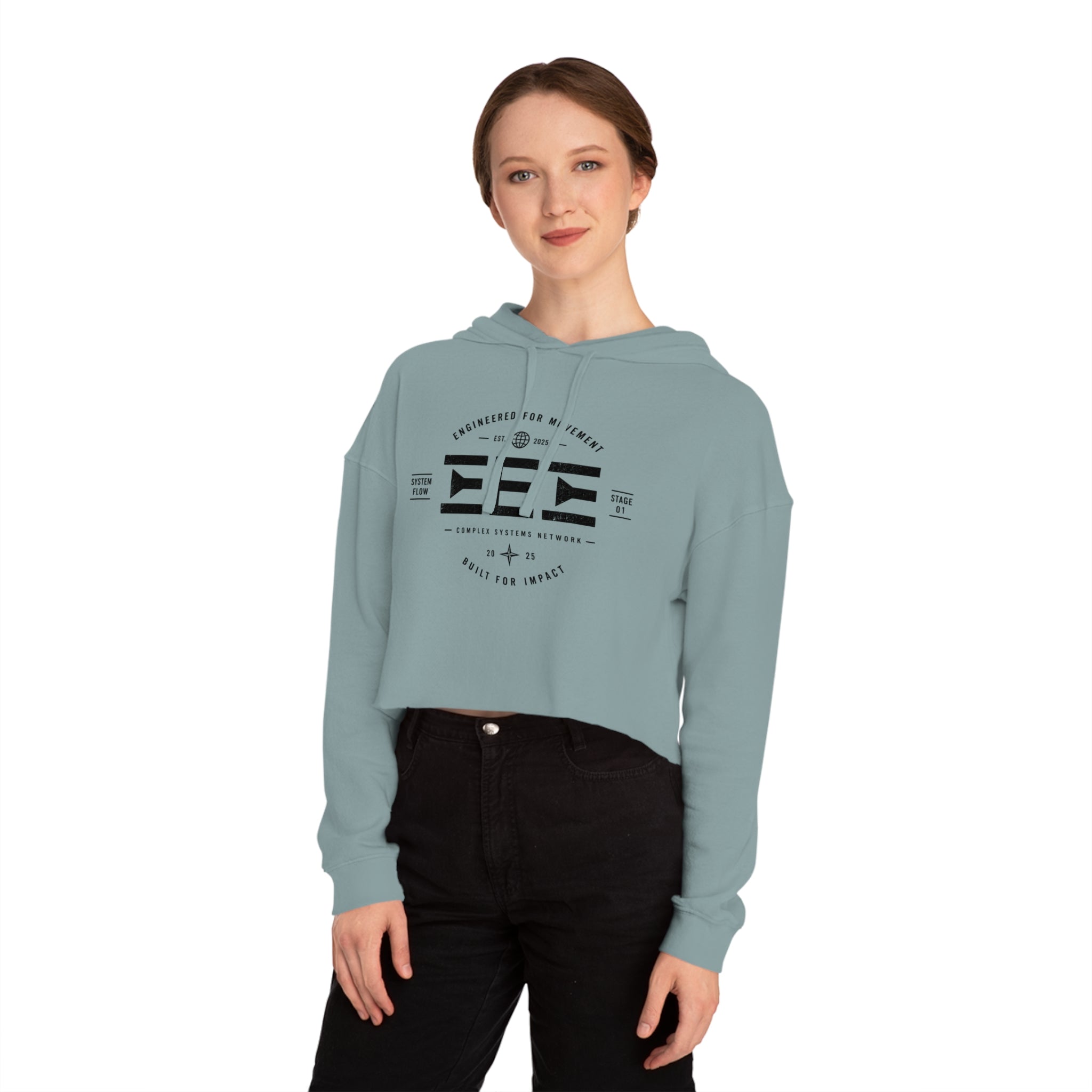 Cropped Hoodie — Women's Cropped Hooded Sweatshirt