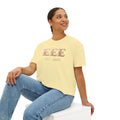 Boxy Tee — Floral Monogram "EEE" Est. 2025