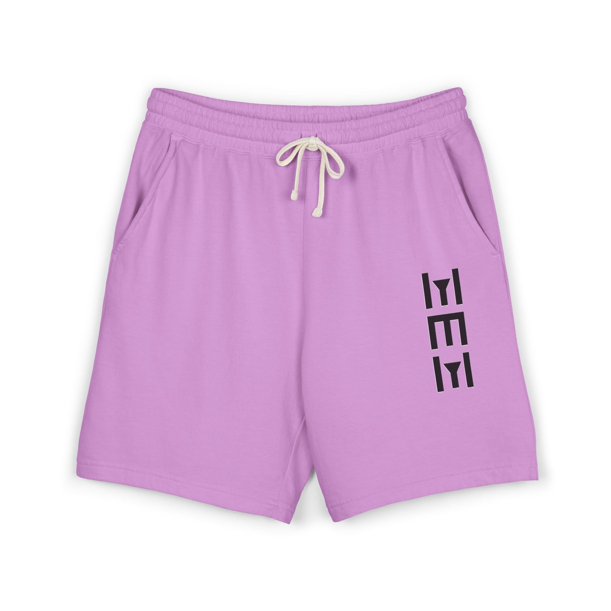 Lightweight Fleece Sweat Shorts — Minimal Vertical Logo