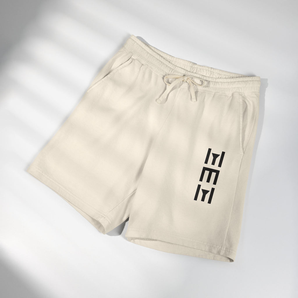 Lightweight Fleece Sweat Shorts — Minimal Vertical Logo