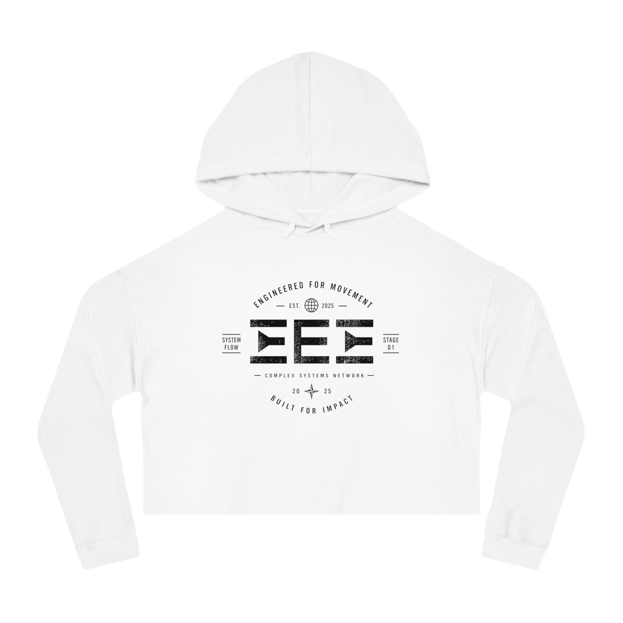 Cropped Hoodie — Women's Cropped Hooded Sweatshirt