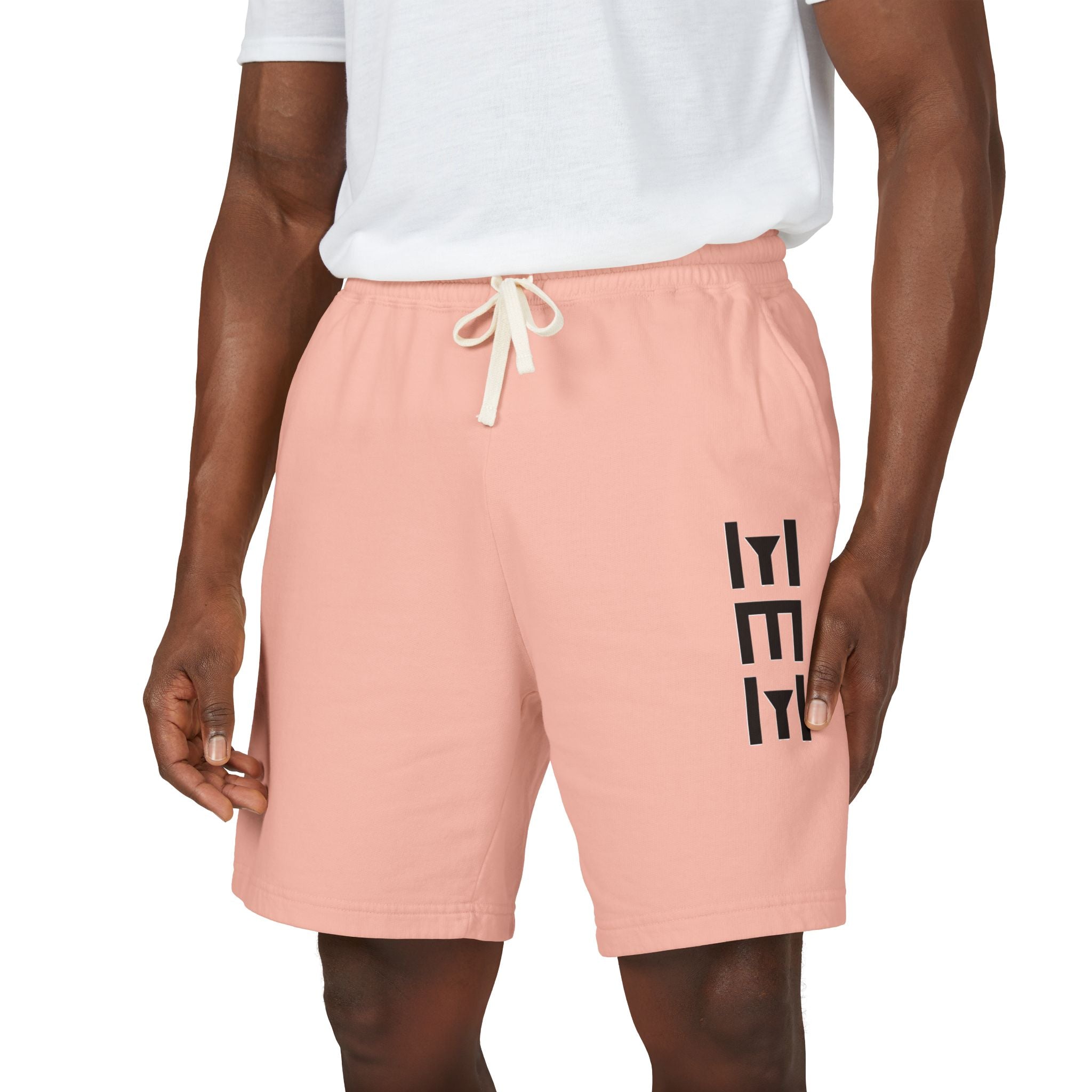 Lightweight Fleece Sweat Shorts — Minimal Vertical Logo