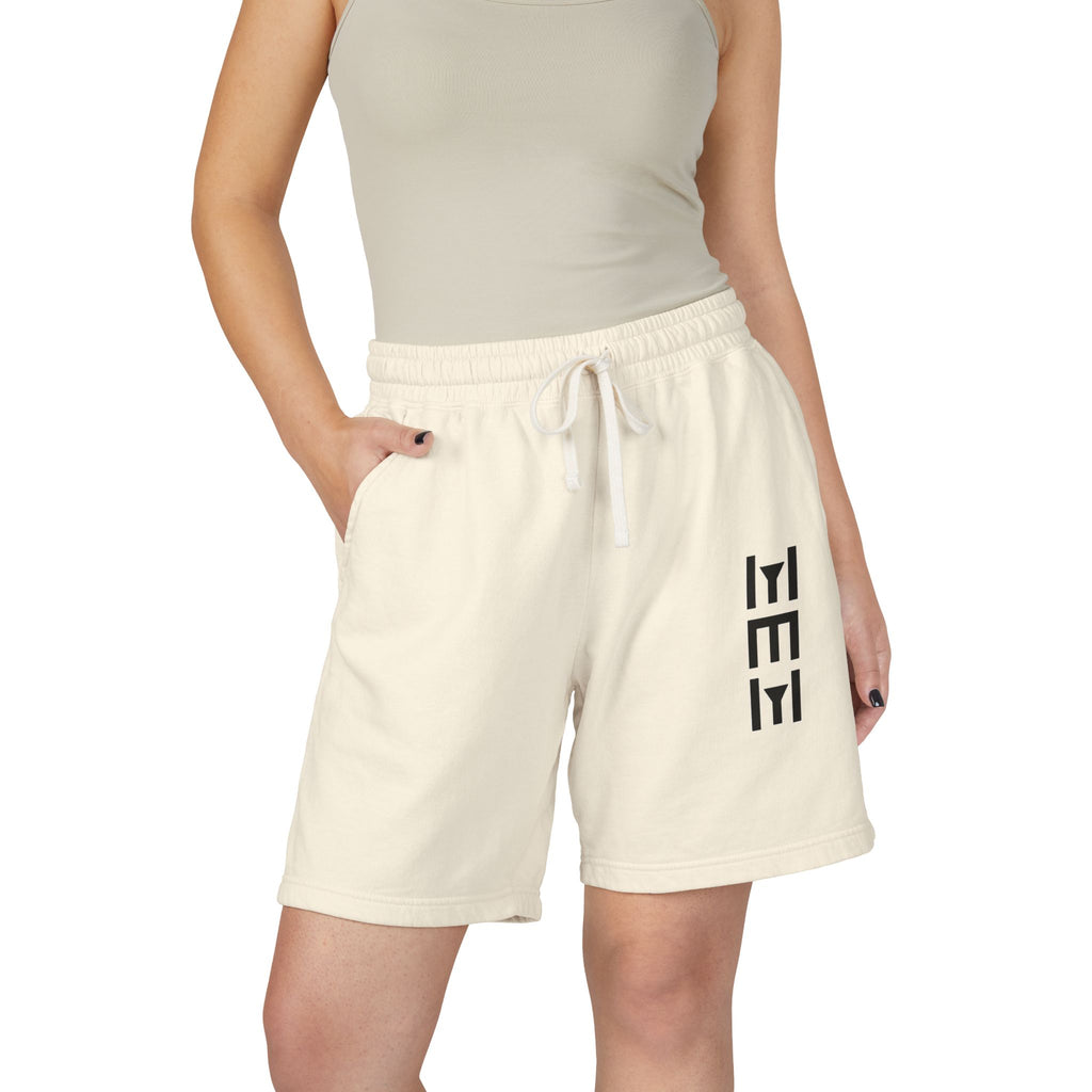 Lightweight Fleece Sweat Shorts — Minimal Vertical Logo