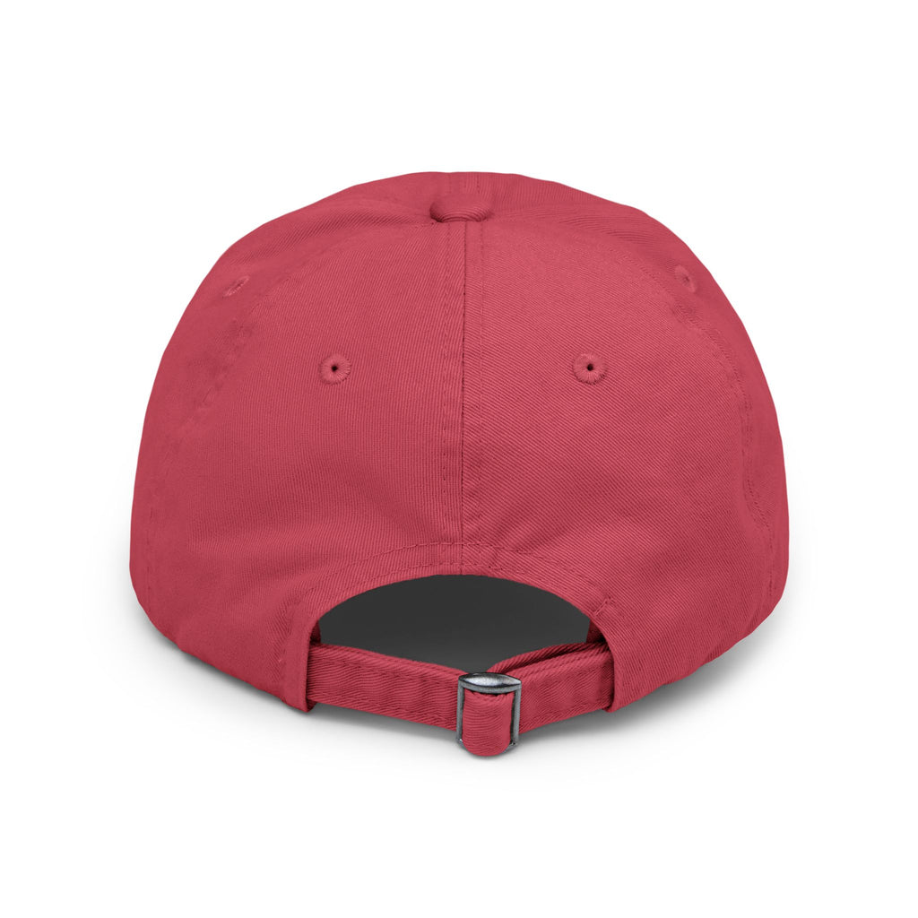 Distressed Baseball Cap with Stylized EEE Logo — Vintage Tan Hat